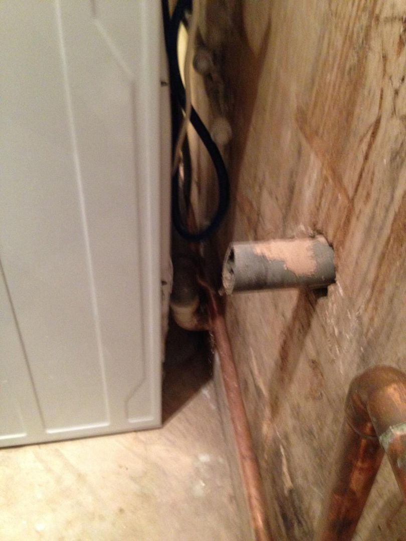 Washing machine sticks out more than 600mm (worktop depth) www